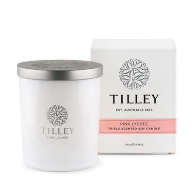 Candle Classic White Pink Lychee 240g