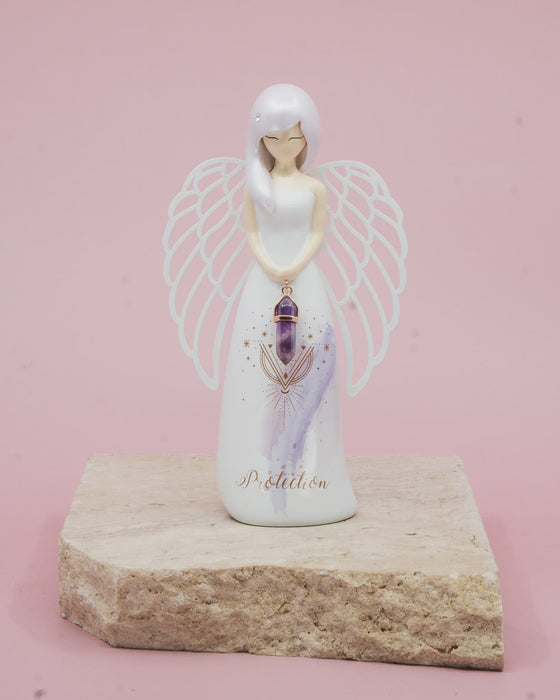 Figurine Angel Crystal Rose Quartz Love