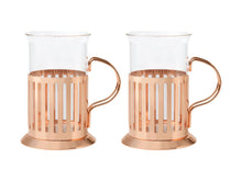  Glass Mug Blend Colombia With Copper Holder 250ml