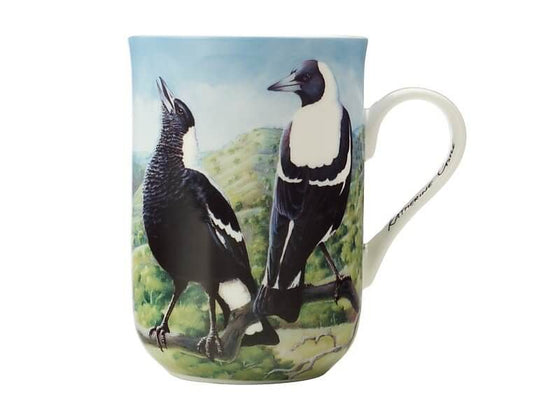 Mug Birds of Australia KC 10yr Anniversary 300ML Magpie