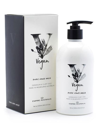 Hand Wash Vegan Geranium & Clary Sage 500ml